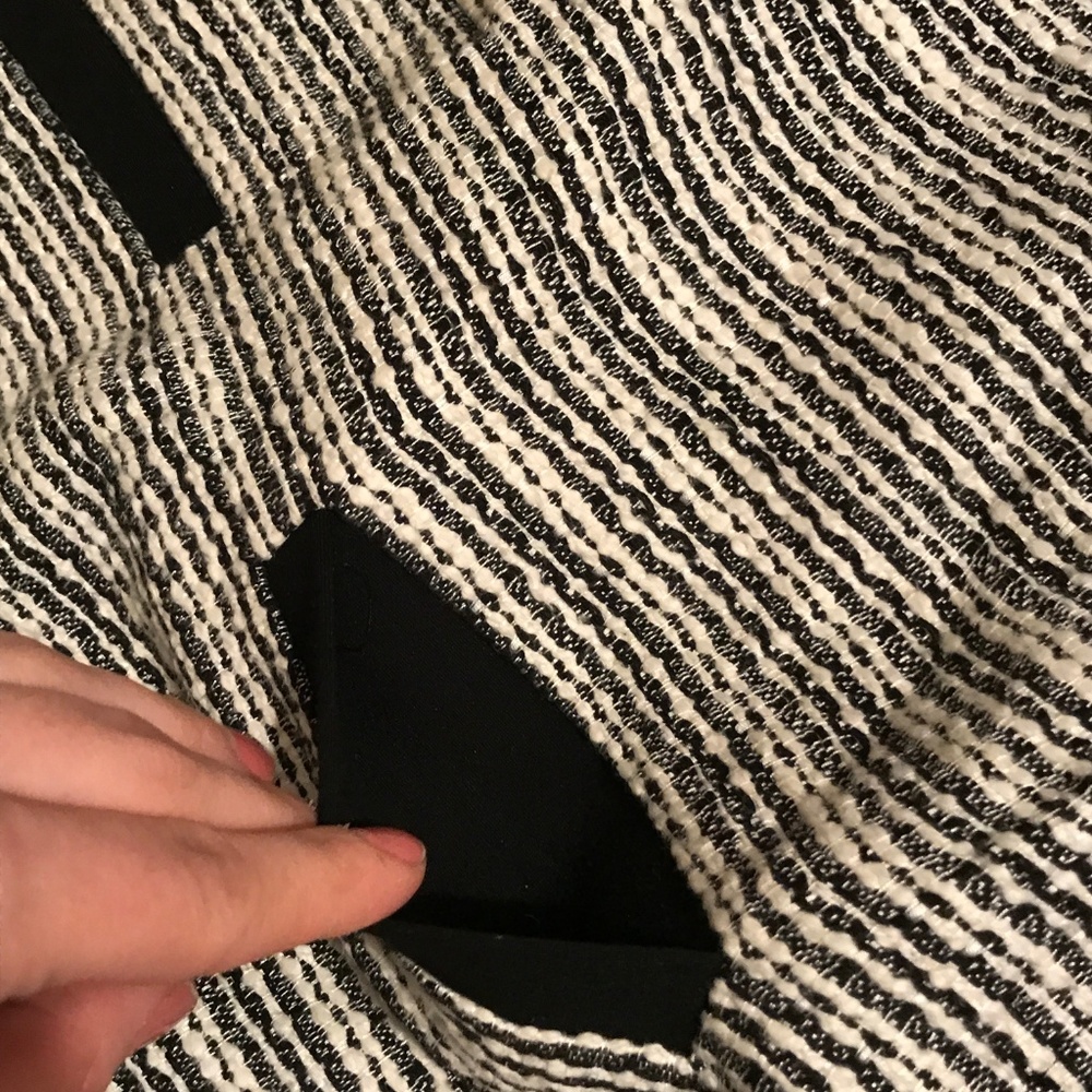 Madewell Black & White Print Tweedweave Shiftdress - Picture 7 of 8